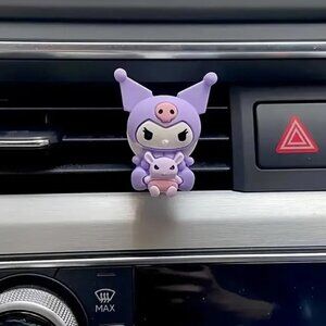 Car Vent Air Freshener Kuromi Hello Kitty Sanrio Clip On Accessory Emo Deco Fun